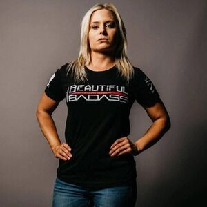 Grunt Style Beautiful Bad*ss Women's T-Shirt Black Small New In Packaging